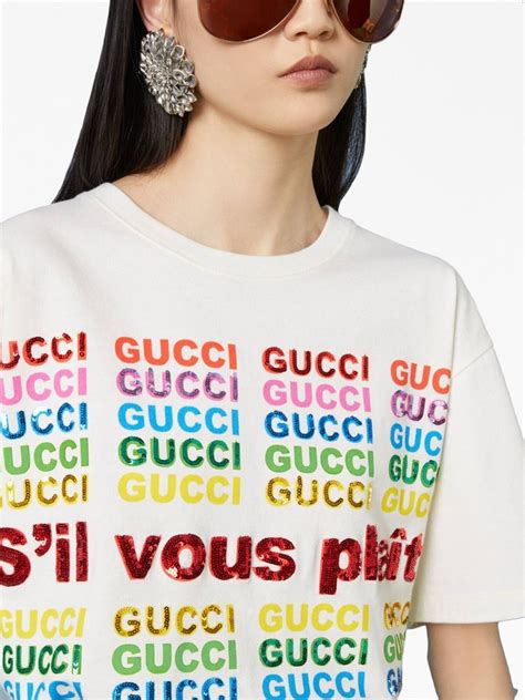 gucci long sleeve shirts|farfetch gucci t shirts.